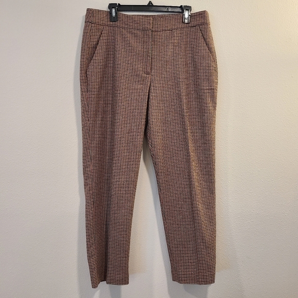Veronica Beard Gemini Check Houndstooth Crop Pants - Picture 2 of 6